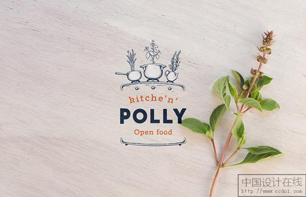 Kitche'n'Polly餐廳視覺形象設(shè)計(jì)